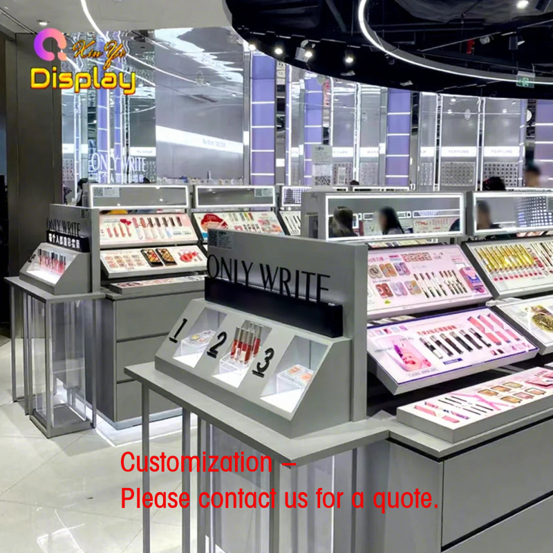 Beauty Makeup Shop - Présentoir cosmétique multi-niveaux XINYI en acier