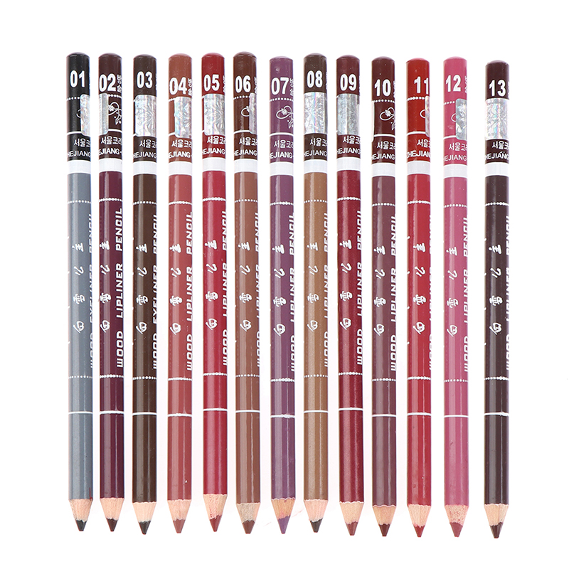 Lip Liner Pencil - Crayon professionnel en bois pour femme,