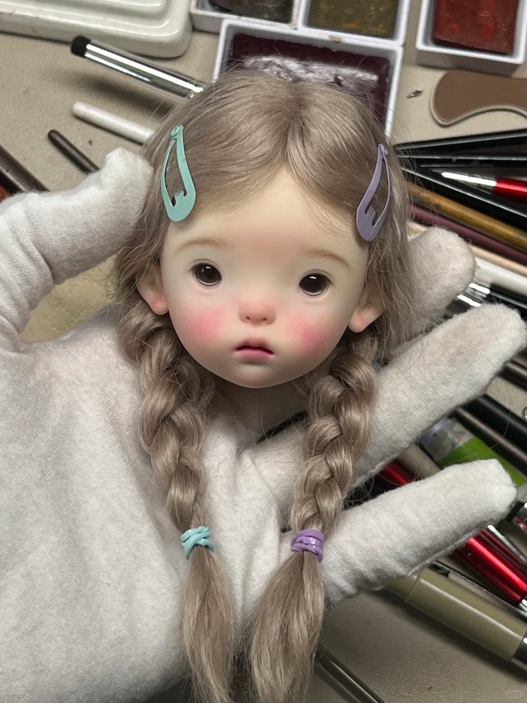 Beauty Makeup For Girl - SD BJD poupée 1/6 Landoudou tête