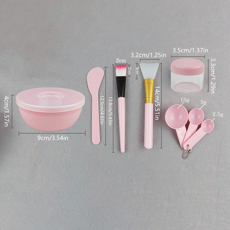 Beauty Makeup Bar - Ensemble de brosses faciales, bol, cuillère