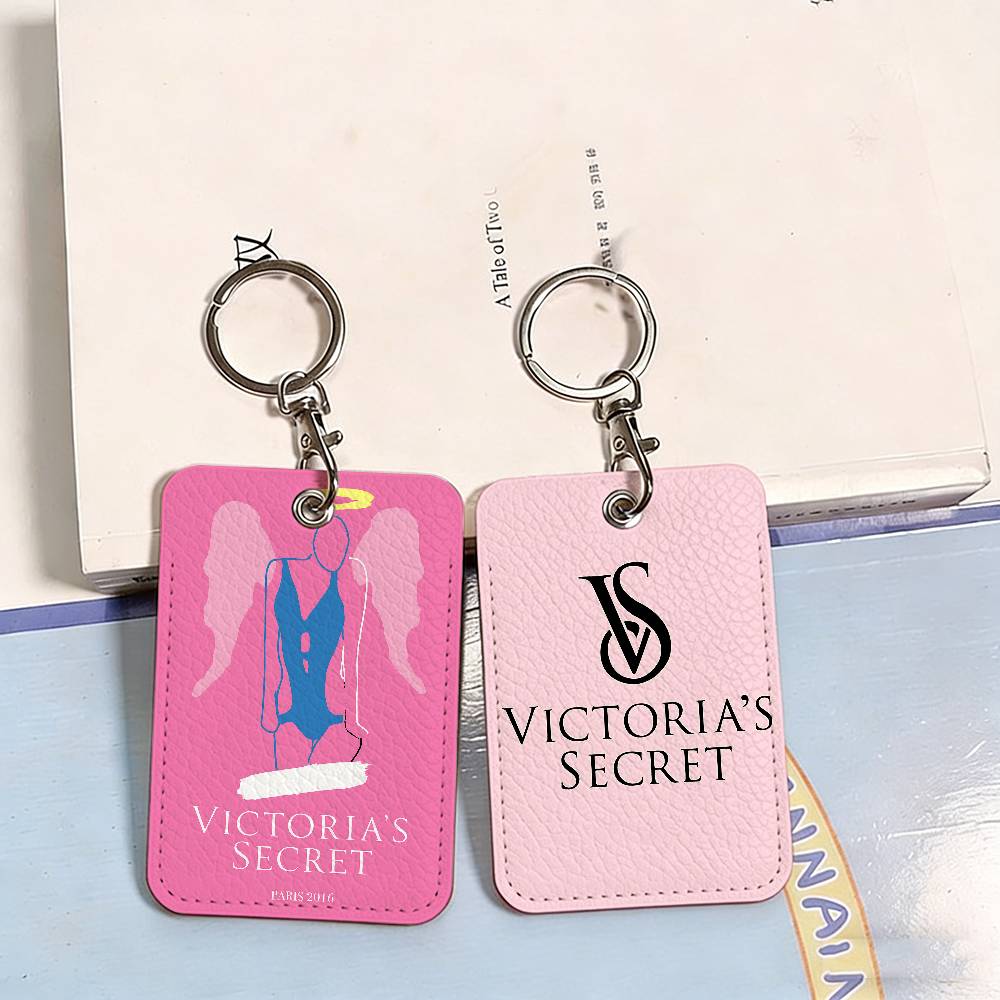 Beauty Makeup Louis Vuitton - Porte-cartes rectangulaire V-Victoria-logo-S-Secret, porte-badge, porte-carte de