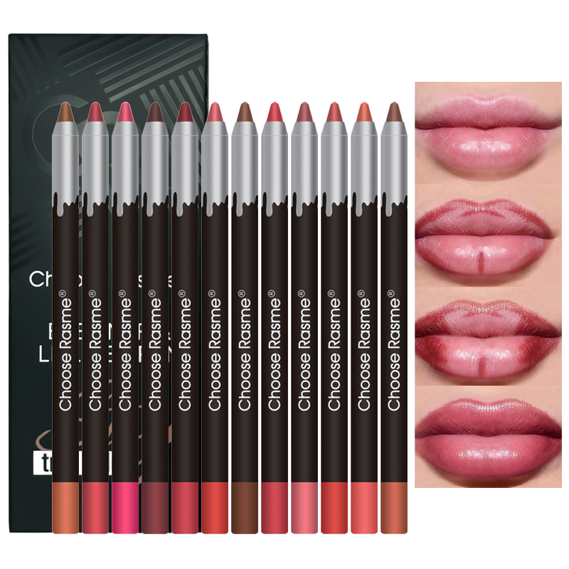 Lip Liner Pencil - Ensemble de 12 crayons contour à