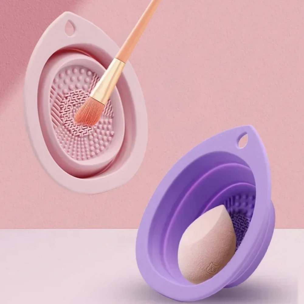 Beauty Makeup Brushes - Bol de nettoyage pliable en silicone