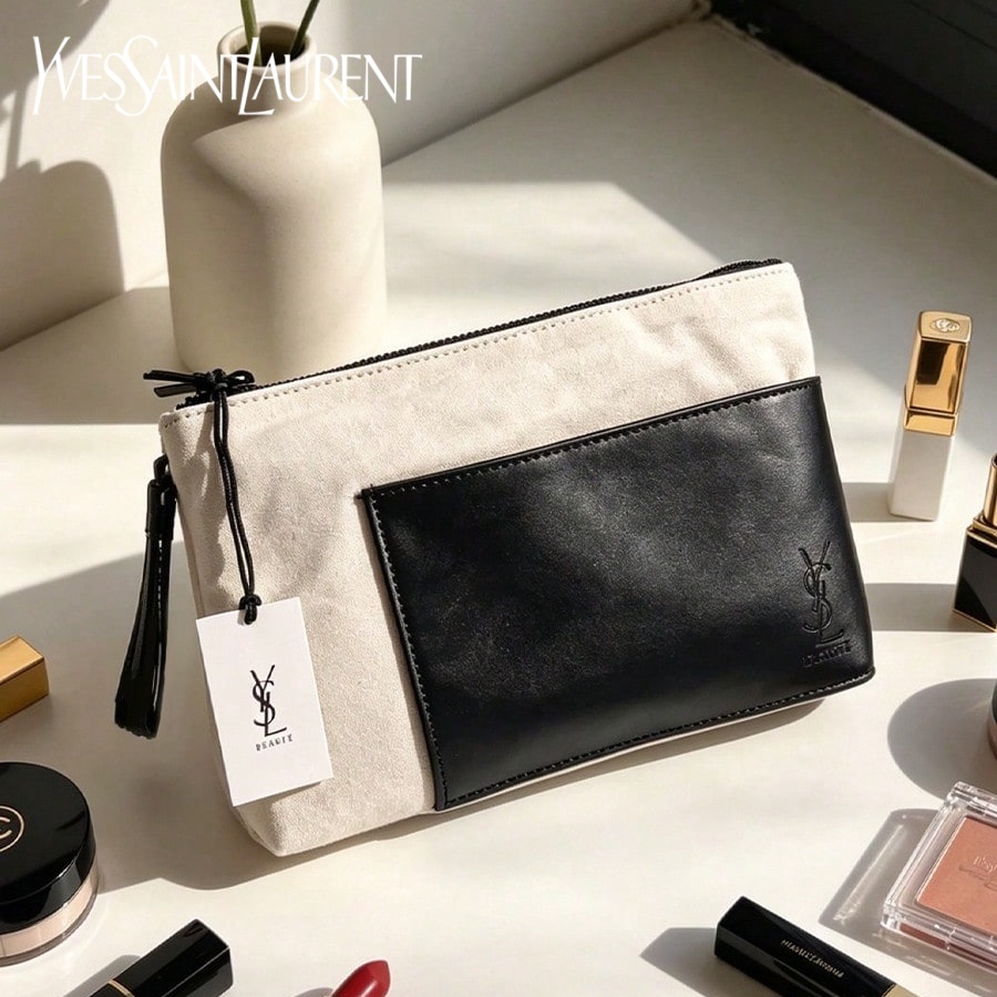 Ysl Beauty Makeup Bag - Sac YSL Yves Saint Laurent, élégant,