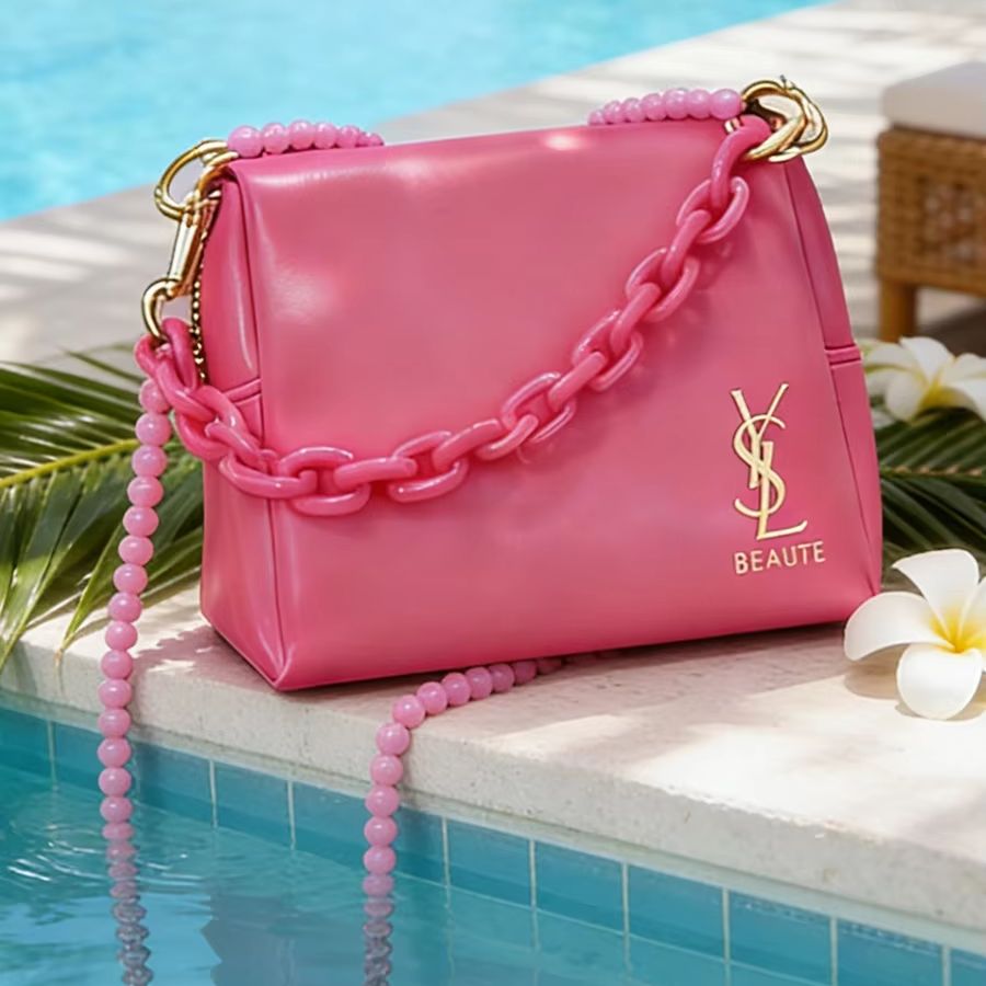 Sac YSL Yves Saint Laurent ros - Ysl Beauty Makeup Bag avis et prix