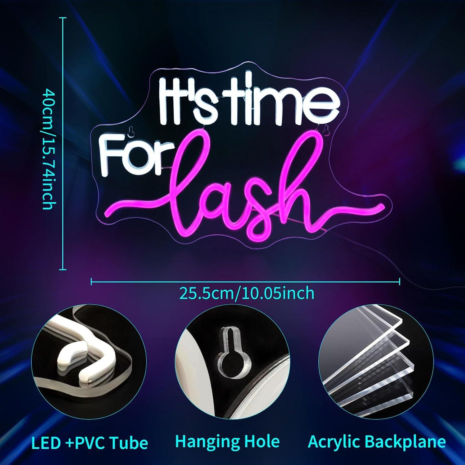 Panneau néon LED « It's Time F - Beauty Makeup Bar avis et prix