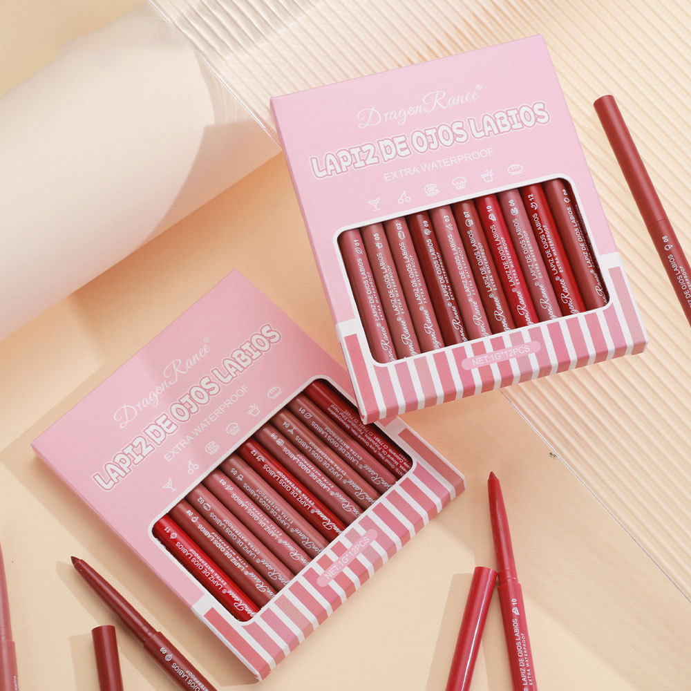 Lot de douze crayons à lèvres  - Lip Liner Pencil avis et prix