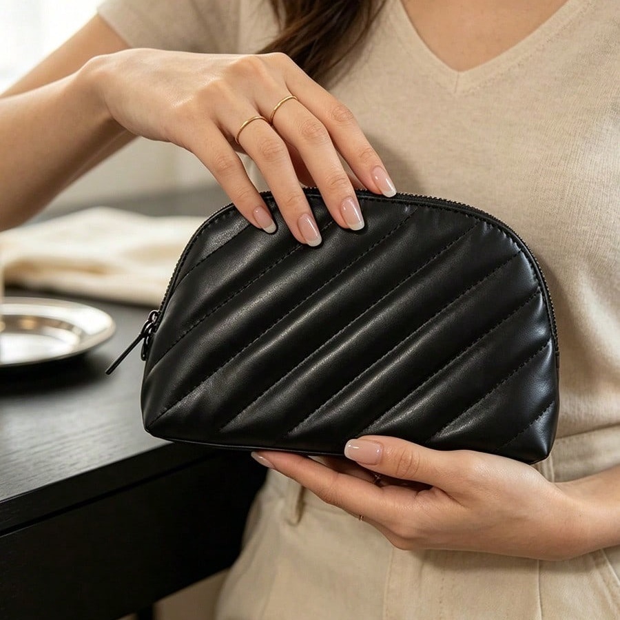Sac à cosmétiques en cuir mate - Ysl Beauty Makeup Bag avis et prix