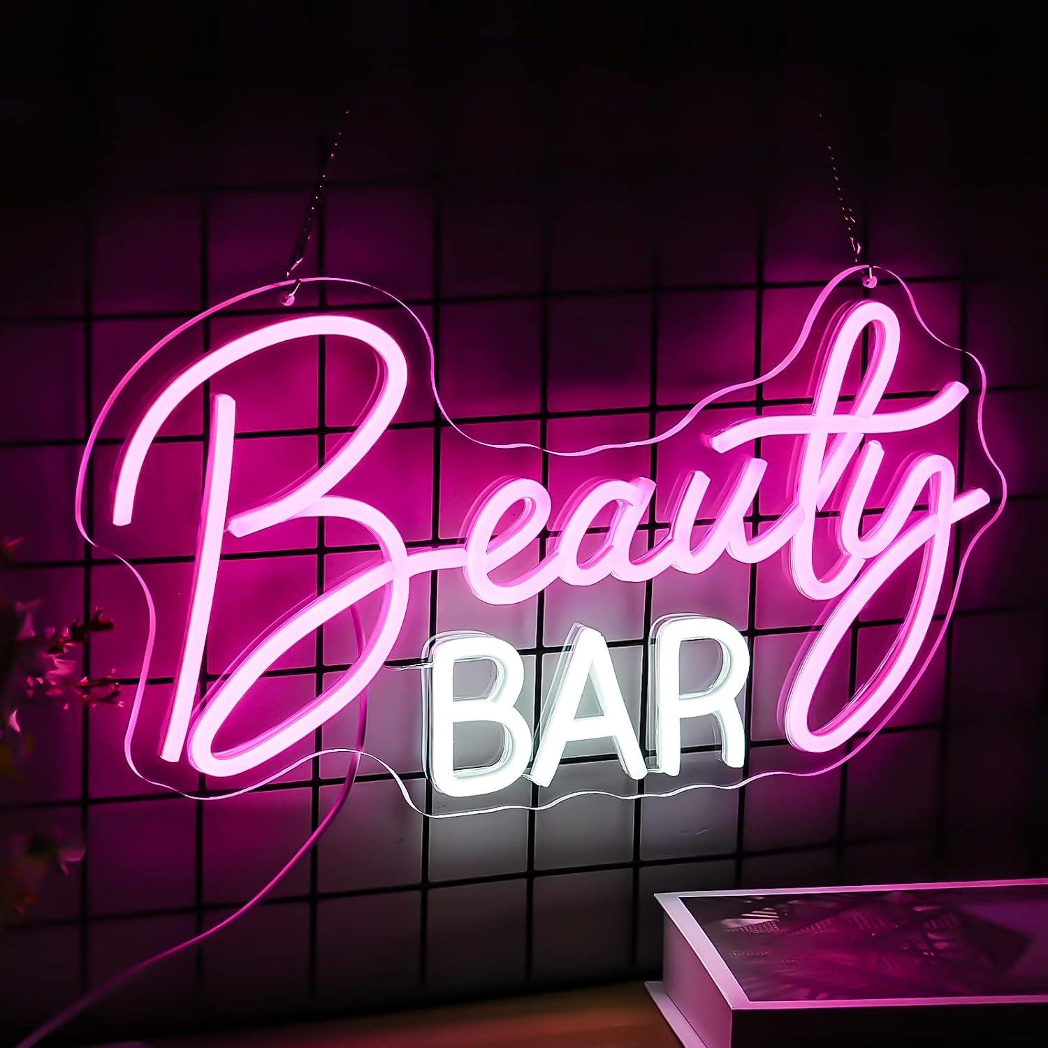 Enseigne néon LED à intensité  - Beauty Makeup Bar avis et prix