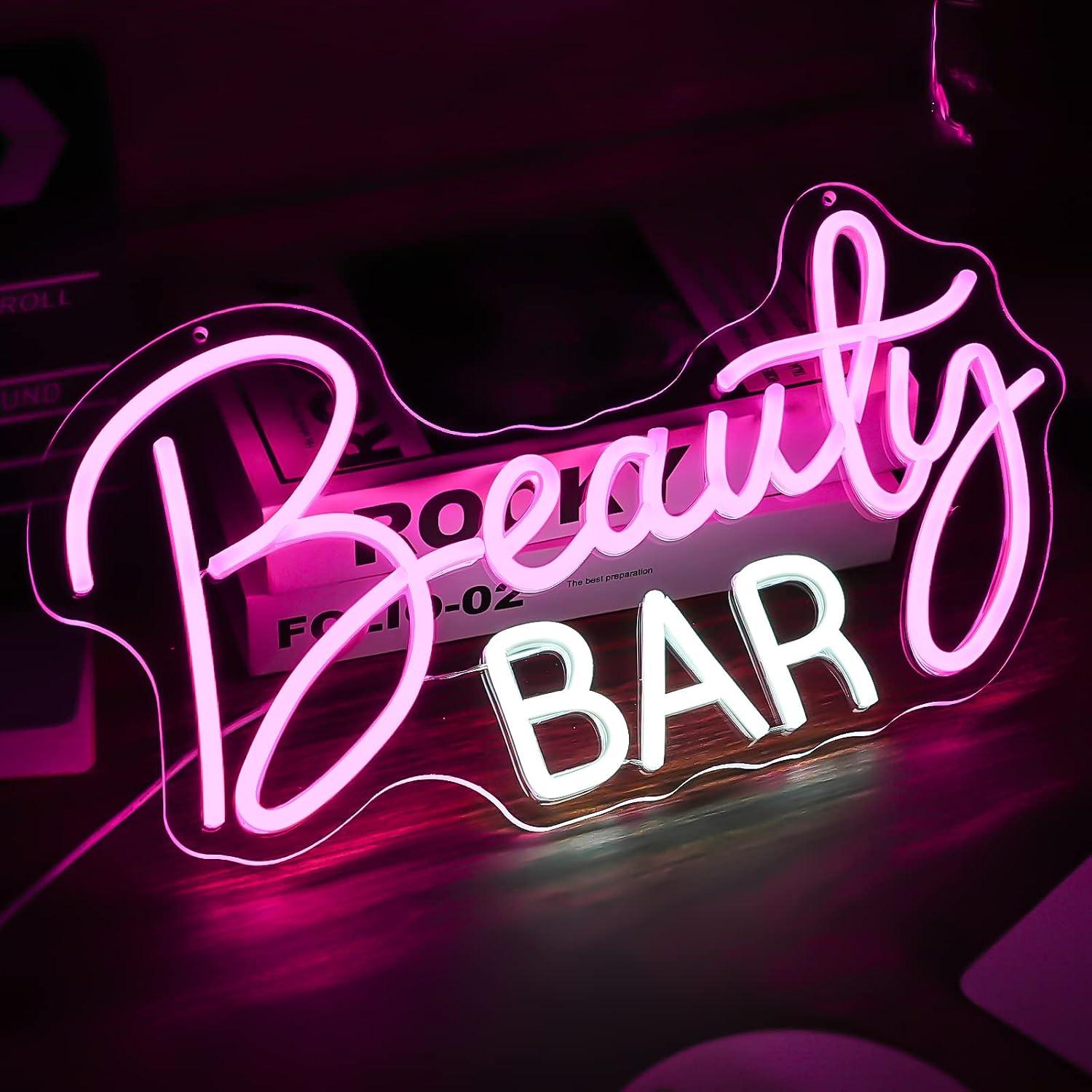 Enseigne néon LED à intensité  - Beauty Makeup Bar avis et prix