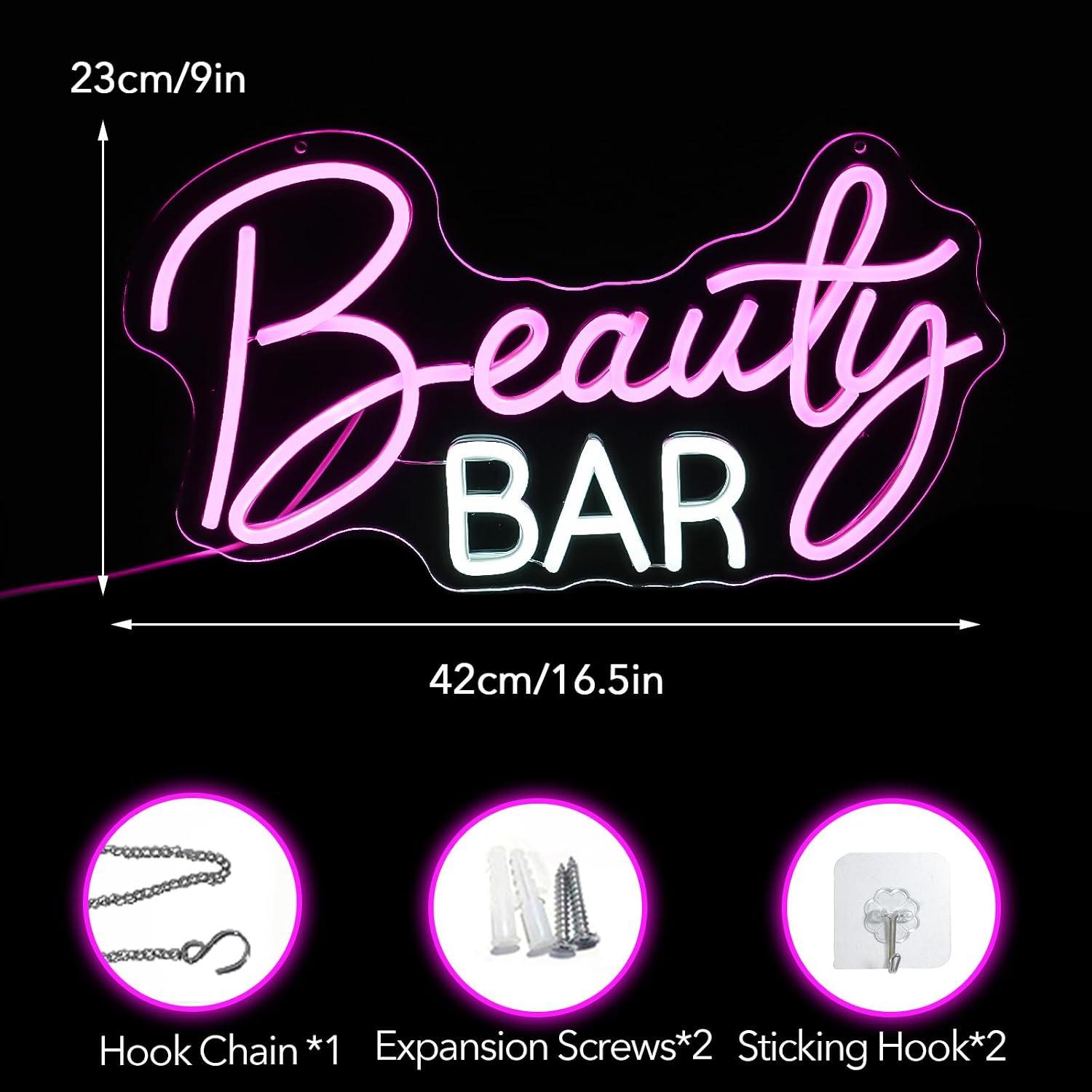 Enseigne néon LED à intensité  - Beauty Makeup Bar avis et prix